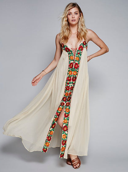 Kaia Casual A Line Maxi Kaftan Dress