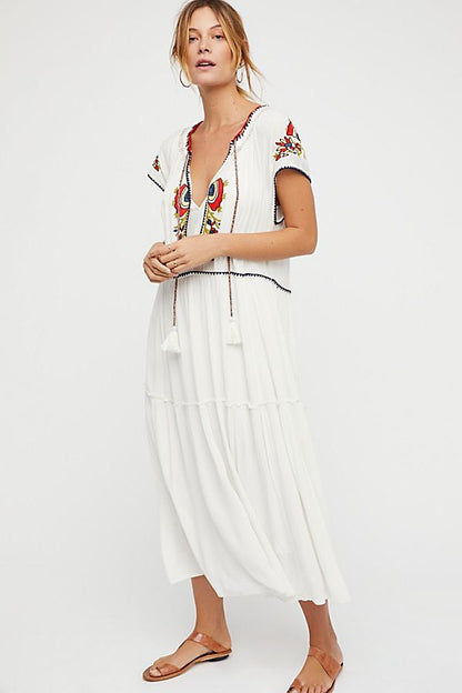 Tracy Embroidered Lace Kaftan