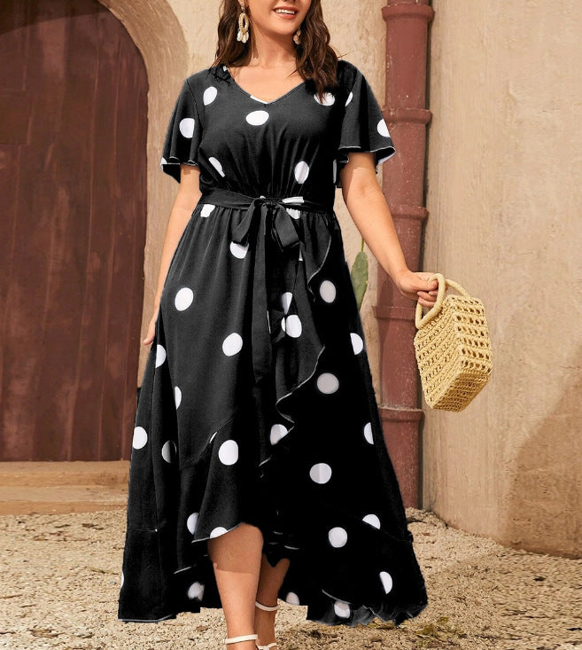 Large polka dot on sale dress