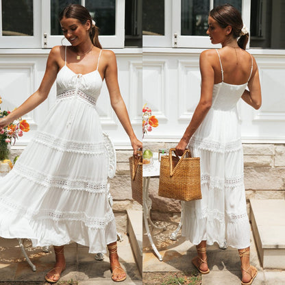 White Day to Night Midi Dress