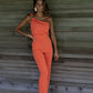 Solid Color Casual Jumpsuit