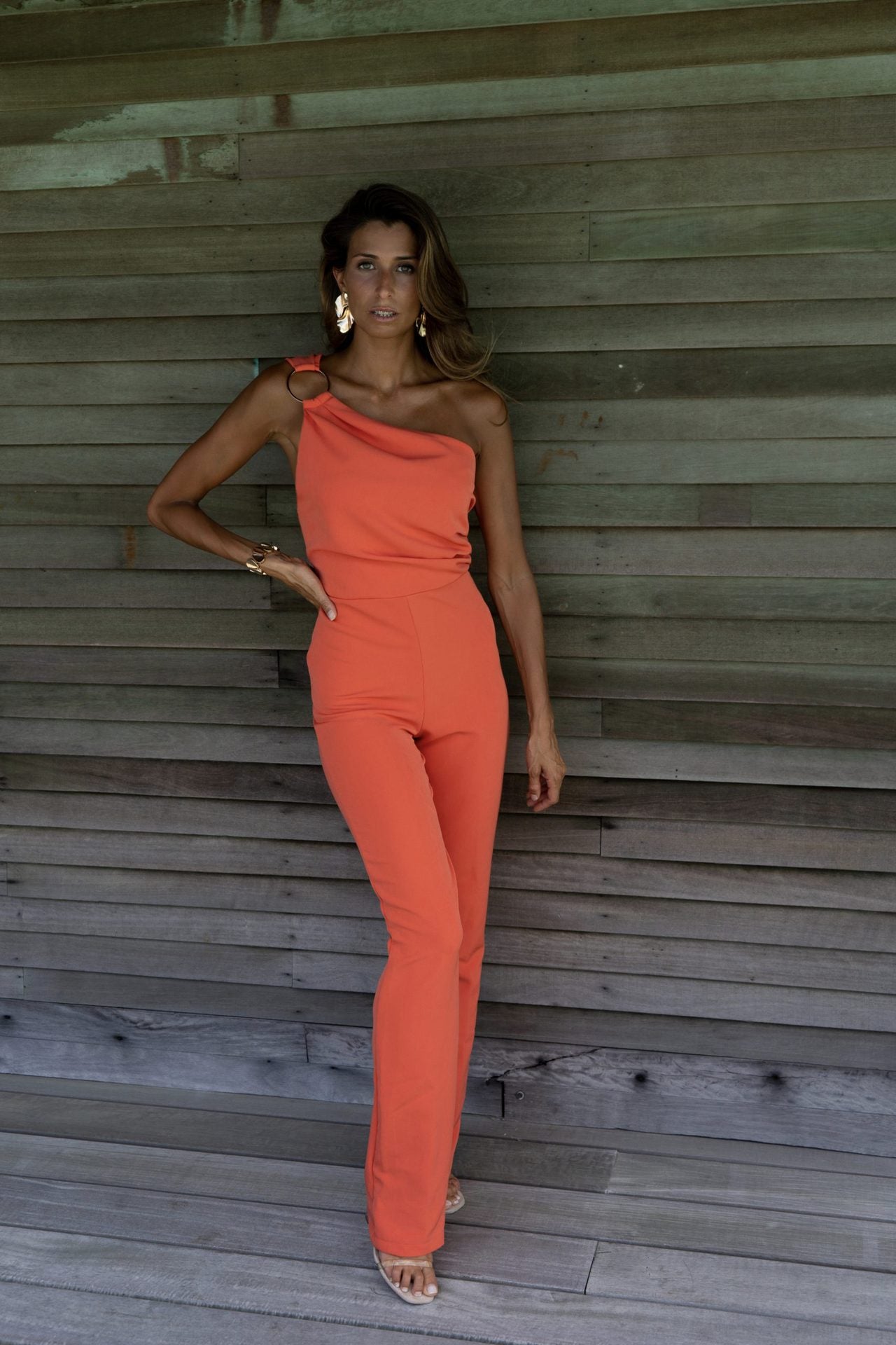 Solid Color Casual Jumpsuit