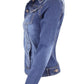 Short Biker Stretch Denim Jacket