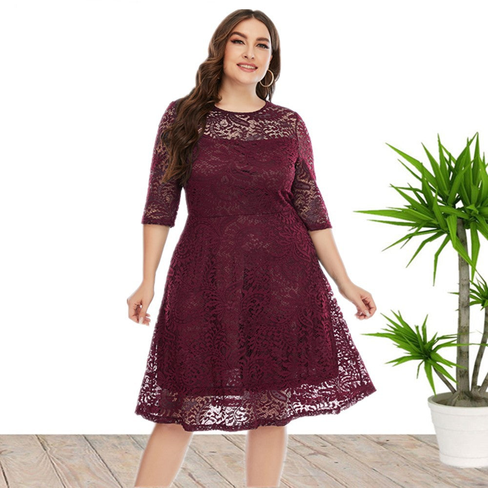 Mid length outlet plus size dresses