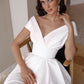 Melrose White Off Shoulder Elegant Gown